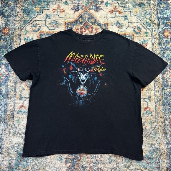 Harley Davidson Insane Ride Clown Biker T-shirt Size XXL - Picture 1 of 6